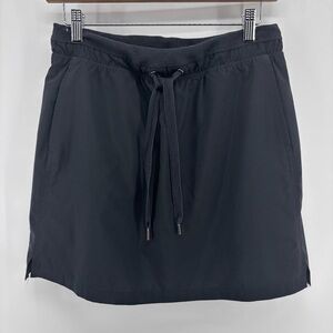 GREEN TEA Skort S Black Skirt Drawstring Elastic Inner Shorts Golf Tennis Disney